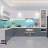 Mẫu tủ bếp nhôm kính đẹp